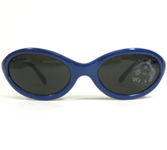 Vuarnet Kids Sunglasses B400 Blue Round Frames with Black Lenses 50-20-110 - $46.54