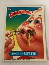 Snotty Lottie Garbage Pail Kids Trading Card 1986 GPK Sticker - $2.48