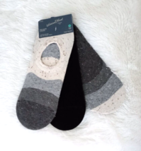 Women&#39;s 3 Pair Universal Thread Sneaker Liner Socks Fits 4-10 (SOUR CREA... - $7.69