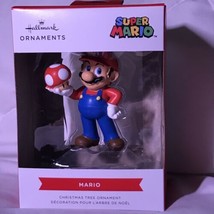 Hallmark 2021 Nintendo Super MARIO Brothers Holding Mushroom Red Box Ornament - £23.60 GBP