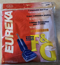 Genuine Eureka Upright Pack of 3 Type F&amp;G Vacuum Cleaner Bags New #52320 Sealed - £3.92 GBP
