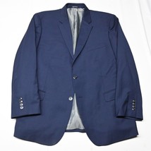 Pronto Uomo 50L Blue Big Tall Wool Mens Blazer Sport Coat Jacket - $64.99