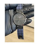 Ben Sherman London Men Watch Black Dial Gingham Blue Black Leather Strap... - $34.65