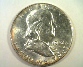 1962-D FRANKLIN HALF DOLLAR UNCIRCULATED COLOR UNC. NICE ORIGINAL COIN B... - £14.95 GBP