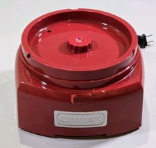 Cuisinart ICE-21 Frozen Yogurt Sorbet and Ice Cream Maker Red Motor Base... - $8.56