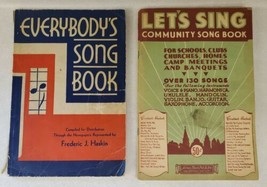 Let&#39;s Sing Community Song Book &amp; Everybody&#39;s Song Book Vintage Song Books - $19.70