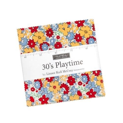 5&quot; Charm Pack - 30s Playtime 2025 Moda Fabrics Cotton Fabric Precuts M51... - $14.97