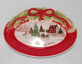 Home Warms the Heart 10&quot; Sentiment Tray by Fitz &amp; Floyd &quot;Home Warms The Heart&quot; - £9.47 GBP