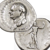Vespasian Head Left! Rare R2 In Ric. Jupiter At Altar Roman Empire Denarius Coin - £245.95 GBP