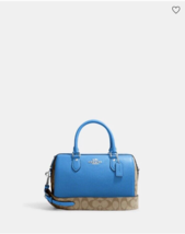 Coach CJ592 Rowan Satchel Bag Blue Nwt - £111.05 GBP