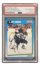 Larry Robinson Signed 1991 Score #511 LA Kings Hockey Card PSA/DNA 85041893 - £29.56 GBP