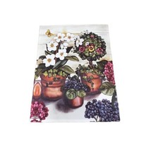 Small Potted Flowers Garden Flag Cottage Patio Welcome Topiary Orchid Butterfly - £7.43 GBP