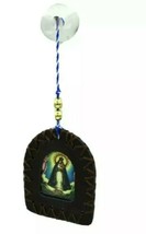 CARIDAD del COBRE / Sagrado Corazón de Jesus leather Car Hanging Ornament - £7.79 GBP