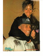 Janet Jackson  Rene Elizondo Mike Tyson teen magazine pinup clipping Bop - £2.65 GBP