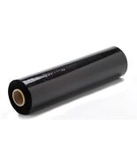 18&quot; Black Stretch Film Wrap 1200ft 500% Stretch Heavy Duty 1 Pack - $41.31 CAD