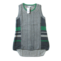 NWT CAbi 885 Trident Vest in Gray Multi Crew Neck Knit Sleeveless Sweater S - £11.22 GBP