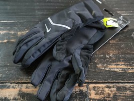 Nike Aero-Shield Black/Silver Winter Performance Warm Gloves Women Size M - £22.42 GBP