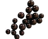 Eighteen (18) ~ Vintage Black Glass Marbles ~ Assorted Sizes 11 mm - 16 ... - $22.44