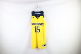 New Sample Adidas University of Michigan Basketball Jersey Mens Large +2 #15 - £78.99 GBP