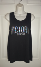 Victoria Sport by Victoria&#39;s Secret Athletic Wear Black Key Hole Back Top Tank L - $7.59