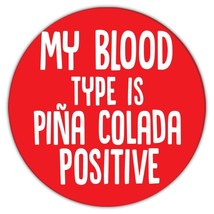 My Blood Type is Pina Colada Positive : Gift Coaster Drink Bar Pineapple - £3.98 GBP