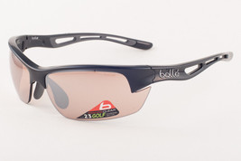 Bolle BOLT S Shiny Black / Brown Golf Sunglasses 11781 75mm - $160.55