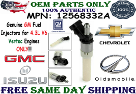 OEM GM Spider SINGLE Fuel Injector for 1996- 1999 Chevrolet P30 4.3L V6 Vortec - £30.06 GBP