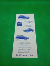 Vtg 1965 Saab Sedan Catalog Dealer Sales Brochure English Printed in Swe... - $17.48
