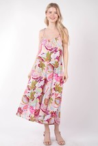 VERY J Tropical Printed Cami Midi Dress - £39.28 GBP