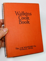 1936 Watkins Cook Book Recipes by the J.R. Watkins Co. Spiral Bound Hardcover - £38.13 GBP