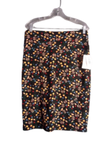 LuLaRoe Cassie Pencil Skirt Stretch Colorful Multicolored Floral Print Large - £9.38 GBP