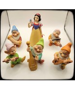  Disney Sri Lanka Snow White And The 7 Dwarfs Porcelain Figurines (5) Dw... - €60,37 EUR