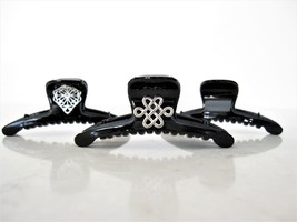 Black filigree or celtic knot design hair claw clip for fine, thin hair - £5.19 GBP+