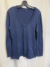 Gap SKU 7684 Womens Navy V Neck Long Sleeve Sweater Size XL - $16.81