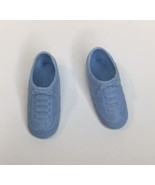 Vintage Barbie Doll Light Pastel Blue Gym Tennis Shoes Sneakers Philippines - £14.08 GBP