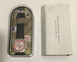 Vtg 1998 Sport Champions Watch Detroit Red Wings Original Case And Box E... - $1,865.87 MXN