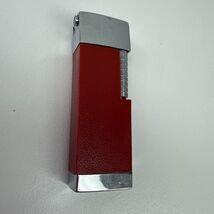 Vtg NESOR 20 Silver-tone Eteched Japan Sparks RARE Red Lighter - $18.81