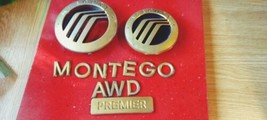 Mercury Montego Awd Premier Gold Emblem Letters Badge Complete Set Original Oem - £28.76 GBP