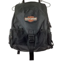 Harley Davidson Backpack Black Holds Helmet Laptop Padded Pockets Biker Bag - £52.29 GBP