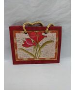 Target 2008 Red Flower Gift Bag 4.5&quot; X 6&quot; - €7,14 EUR