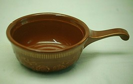 TS&amp;T Individual Custard Cup Ramekin Brown Dish Handled Taylor Smith &amp; Taylor USA - £15.81 GBP