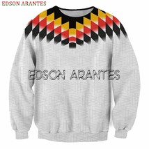 EDSON ARANTES Retro Germany Hoodie Sweatshirt Jacket Men Deutsch 1994Soc... - $100.92