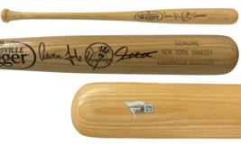 Aaron Judge / Giancarlo Stanton Autographed New York Yankees Blonde Bat Fanatics - £1,222.37 GBP