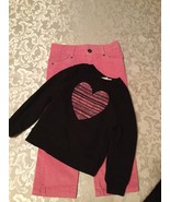 Girls-Lot of 2-Size 4T Circo top-Size 4-4T-Greendog jeans-pink-Easter - £11.34 GBP