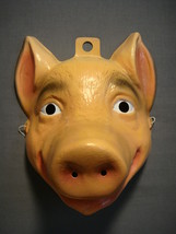 PIG FARM ZOO ANIMAL HALLOWEEN MASK PVC - $12.82
