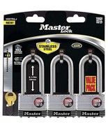 Master Lock Padlock 2&#39;&#39; Laminated Stainless Steel 4 Pin Cylinder 3Pk - €54,55 EUR