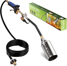 Heavy Duty Blow Torch With Flame Control And Turbo Trigger Push Button Igniter, - £51.89 GBP