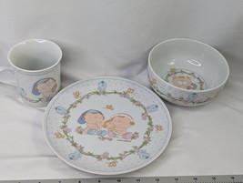 Fabrizio Bumpkins Porcelain Plate Cup Bowl Dish Set 1985 - $39.95