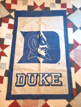 Embroidered Duke Blue Devils Flag Duke University NCAA Vintage ACC 43x27.5&quot; - £26.86 GBP