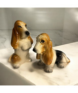 Vintage Basset Hound Salt Pepper Shakers MCM Marston CA Ceramic 5.5 in. ... - $468.56 MXN